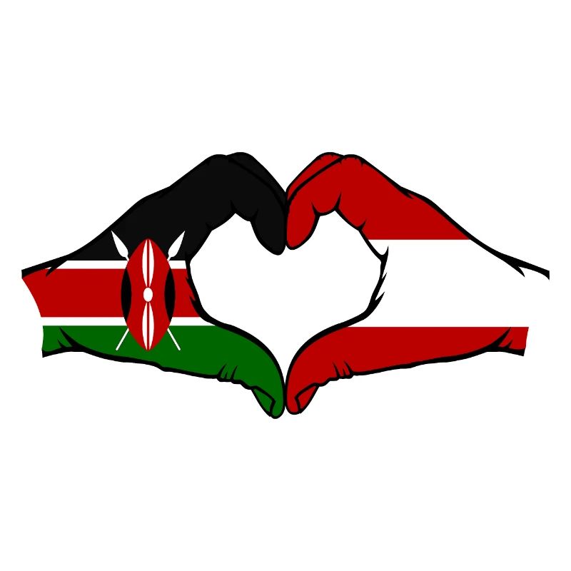 Kenya Austria hands heart shape