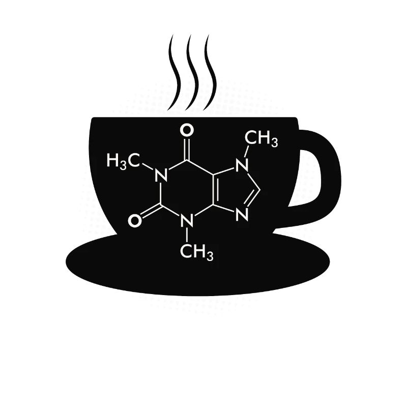 Café Caffeine Molecule