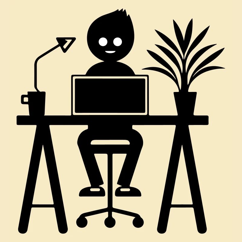 Arbeiter Computer Job Lernen