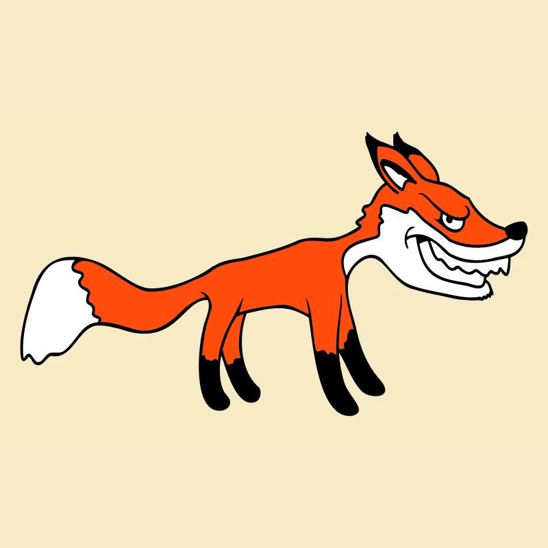 Fuchs Böser Blick Gefährlich Rotfuchs Wildes Tier
