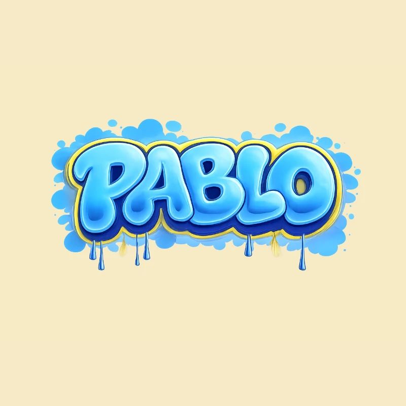 PABLO GRAFFITI NAME FOR PERFECT GIFT PRINTABLE
