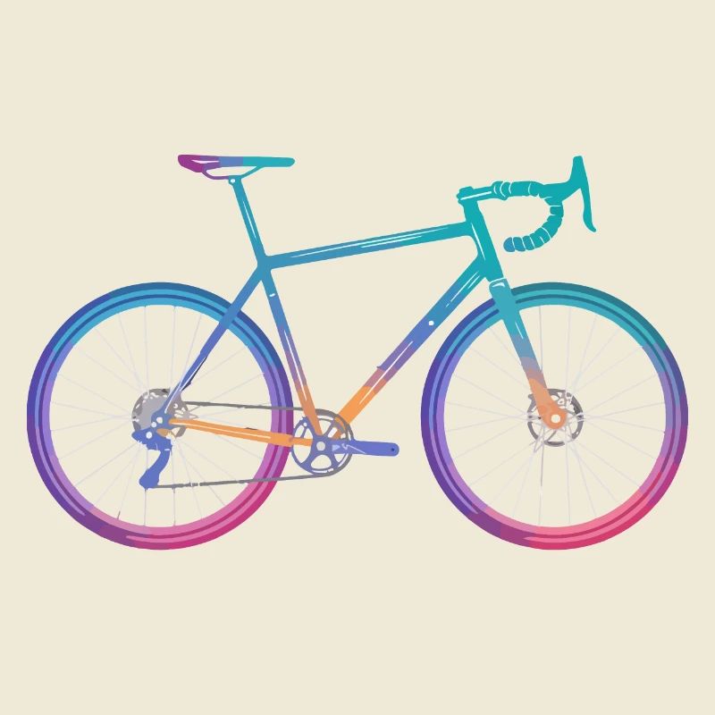 Conception de vélo de cyclisme dégradé