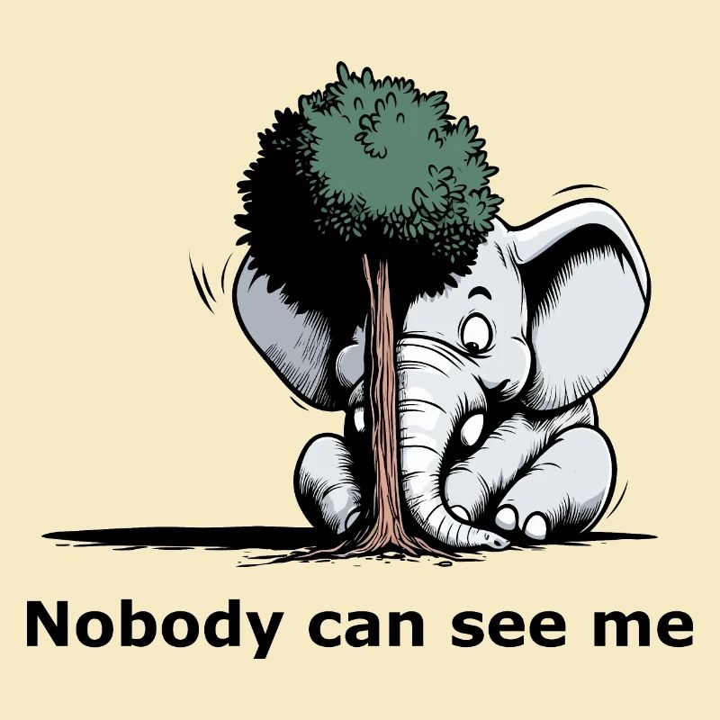 Éléphant caché