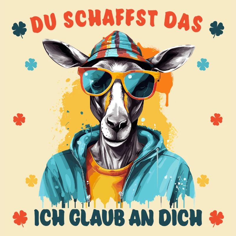 Du schaffst das! Ich glaub an dich! Glücksbringer