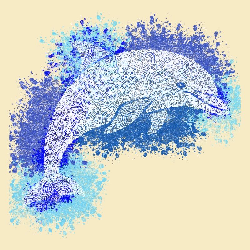 Zentangle Dolphin