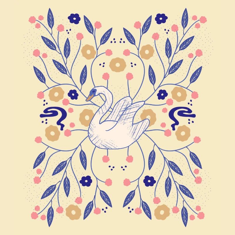 Décor de cygne