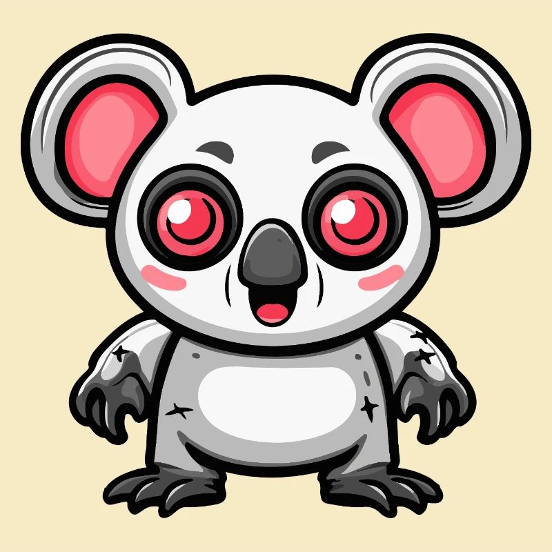 Koala Halloween Comic Funny