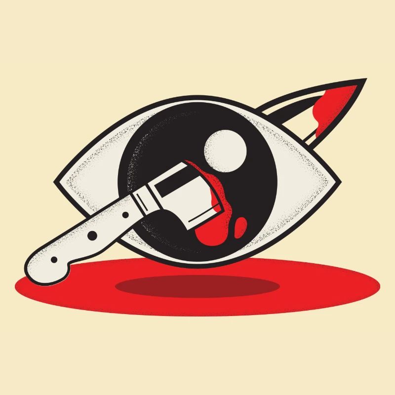 Messer im Auge Logo
