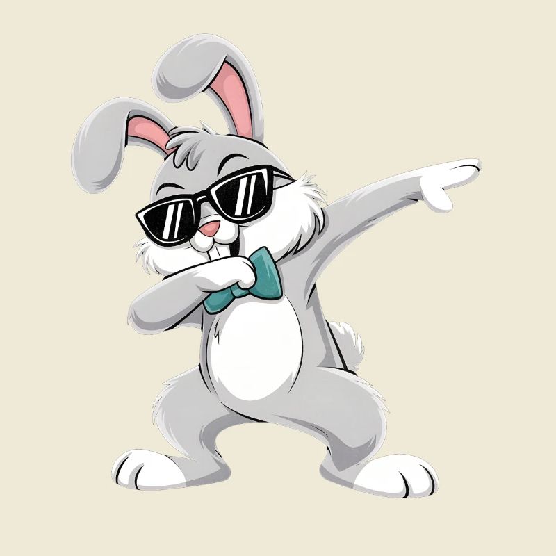 dubbing bunny happy easter