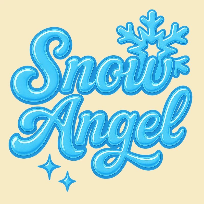 snow angle / y2k statement design 