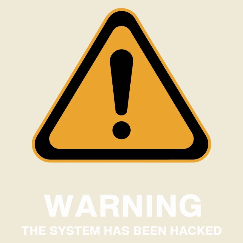 Icône d’avertissement du système piraté