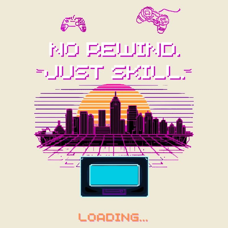 Retro Synthwave Pixel Vaporwave Gaming Design