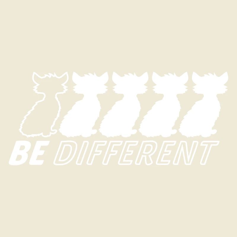 Soyez différents Chats Amis Soyez différents