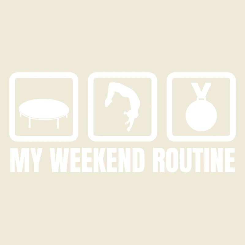 Trampolin Wochenendroutine