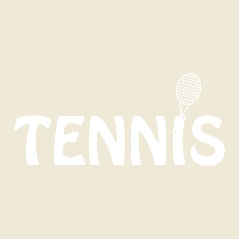 Tennisschläger-Weißtext