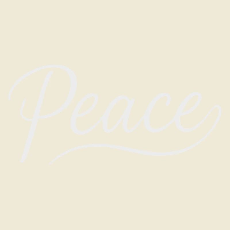Police cursive Peace Lettering