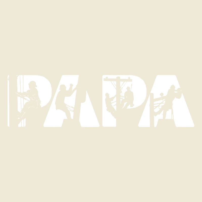 Electrical Line Worker Utility Papa Lineman Dad
