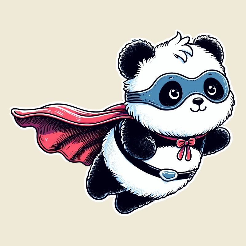 Panda Bär Helden Bärchen Superhelden Teddy
