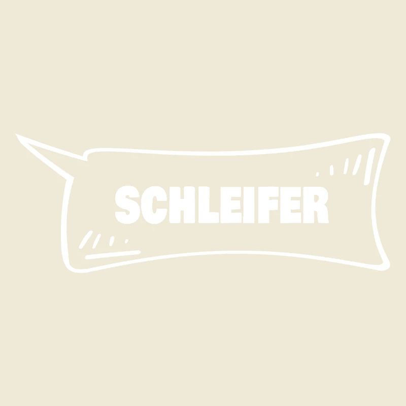 Sprechblase Schleifer