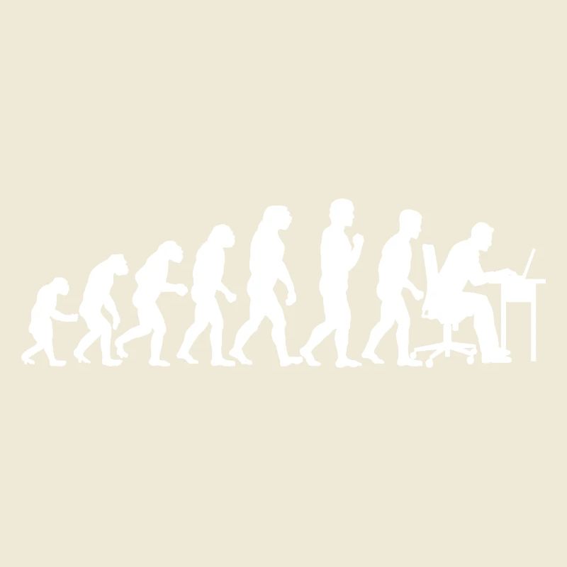 Evolution Computertechniker Nerd Programmierung