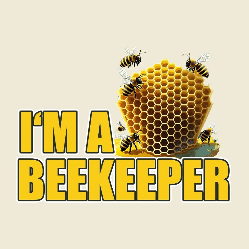 Ich bin ein cooler stolzer Imker-Logo-Designer