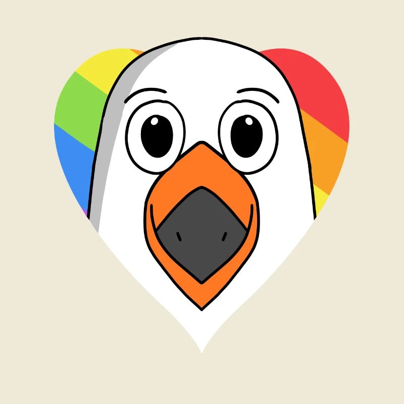 Möwe Lgbt Regenbogen Farben
