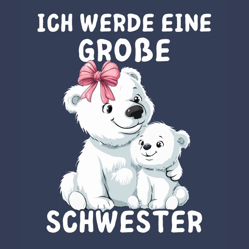 Ich werde eine große Schwester Eisbärin