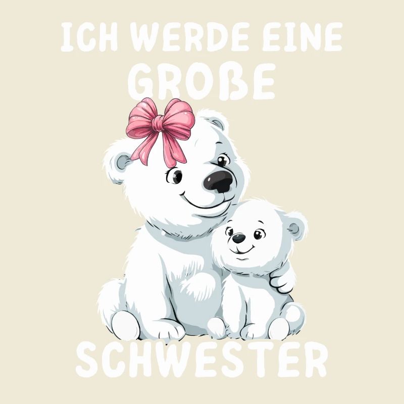 Ich werde eine große Schwester Eisbärin