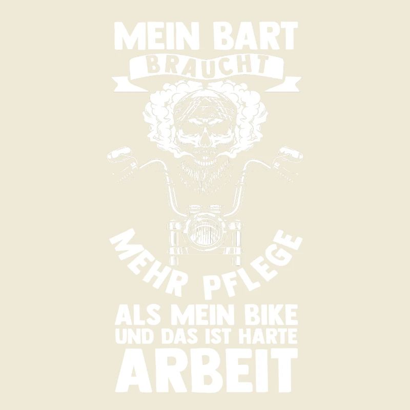 Bärtiger Biker Bartträger Motorradfahrer Motorrad