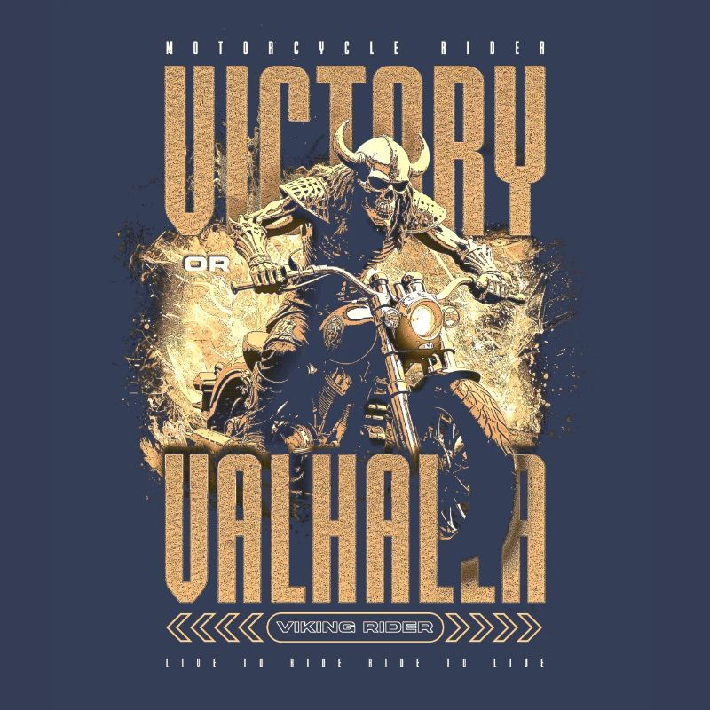 Motorrad Nordische Wikinger Sieg Oder Walhalla