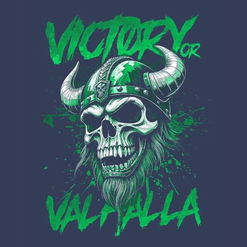 Nordischer Wikingersieg oder Walhalla