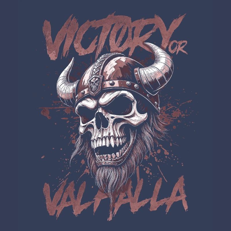 Nordischer Wikingersieg oder Walhalla