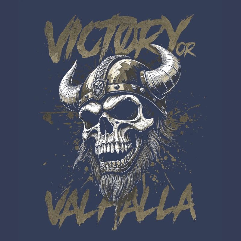 Nordischer Wikingersieg oder Walhalla