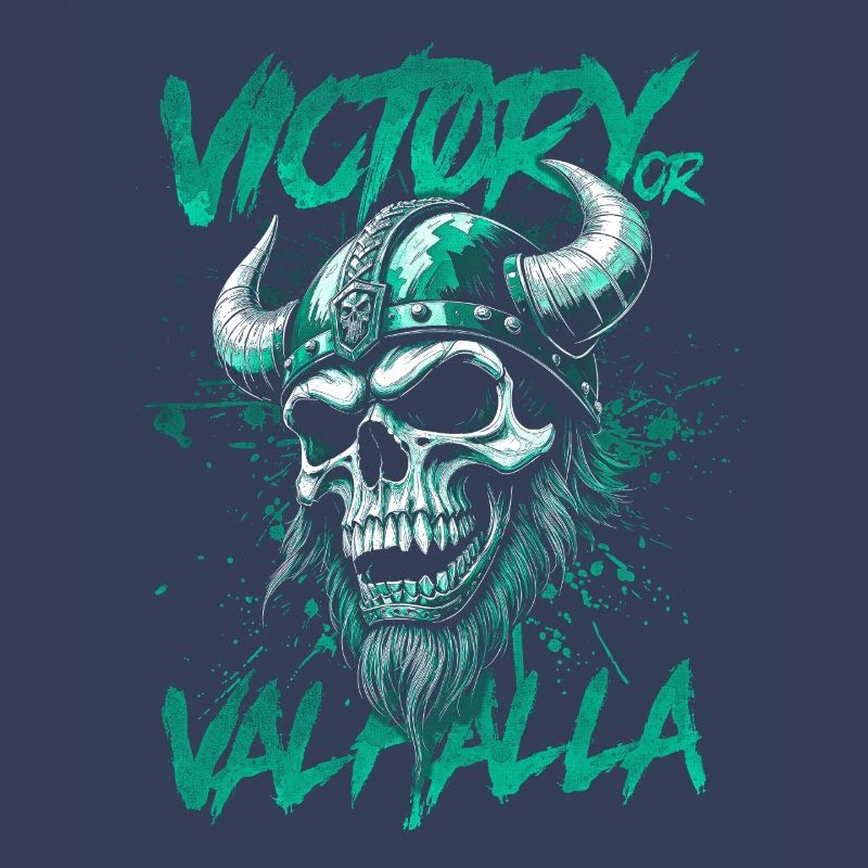Nordischer Wikingersieg oder Walhalla