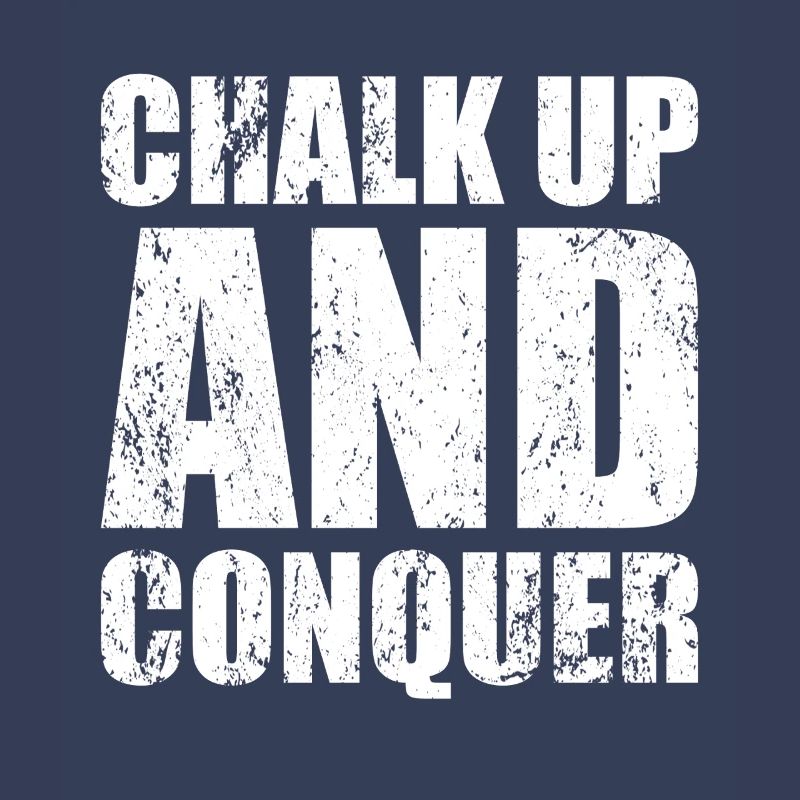 Boulderer Chalk Up et Conquer Bloc