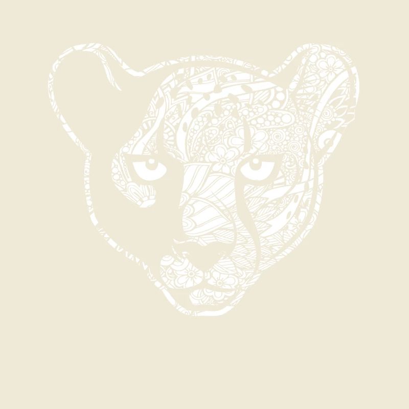 Cheetah Cheetah Floral Pattern