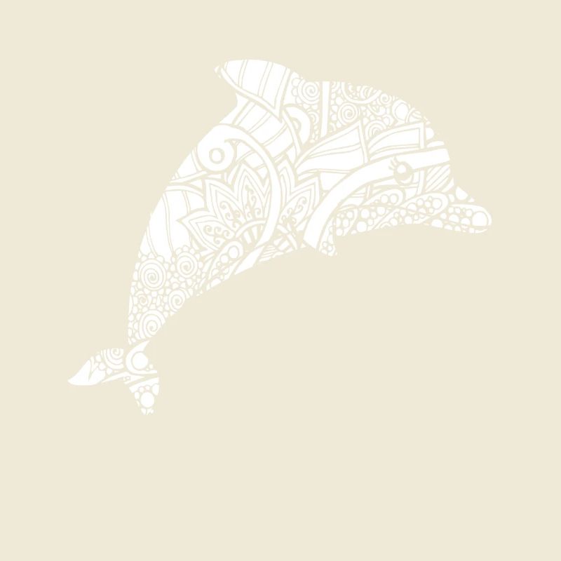 Dolphin Dolphin Floral Pattern