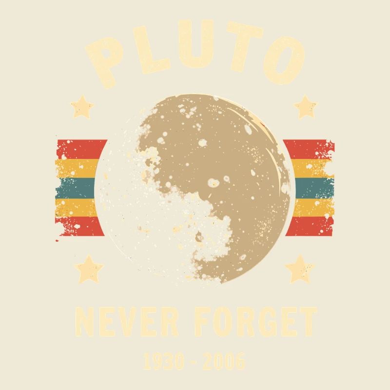 Pluto Never Forget – Retro Space