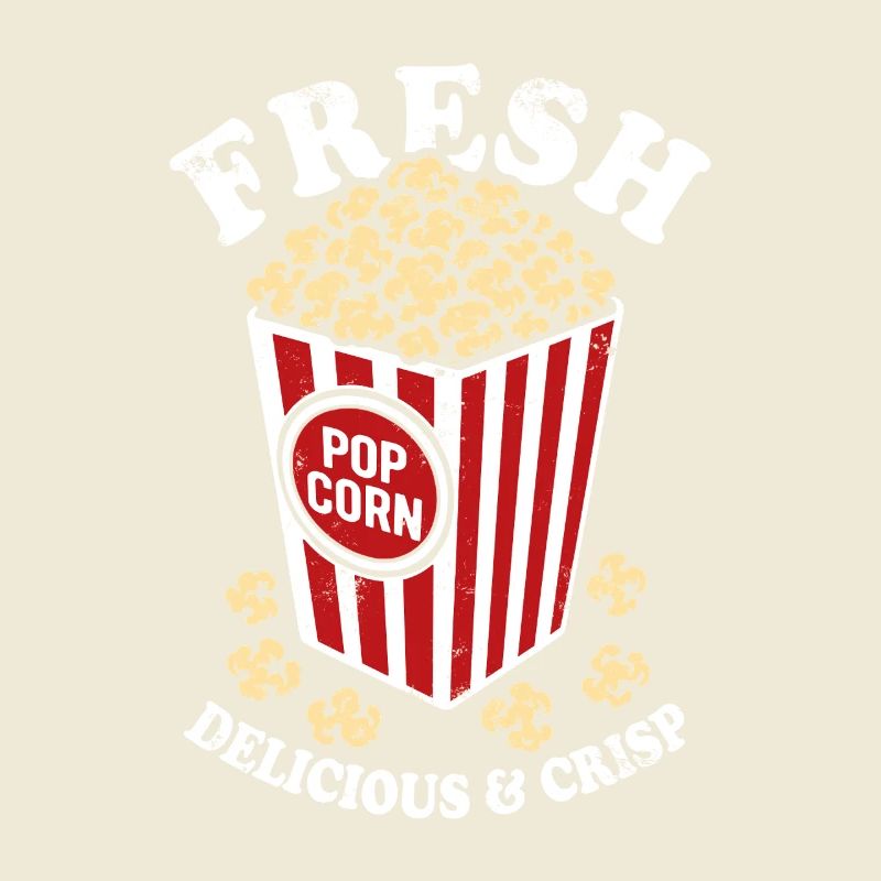 Frisches Popcorn - knusprig, lecker - Geschenk