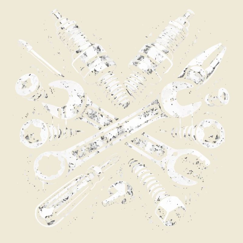 Tool Grunge Mechanic Spark Plug Design