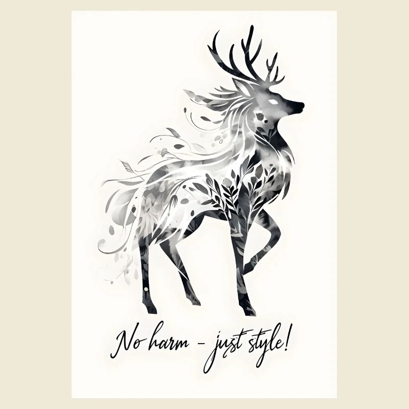 Hirsch Tier Spruch Geschenk