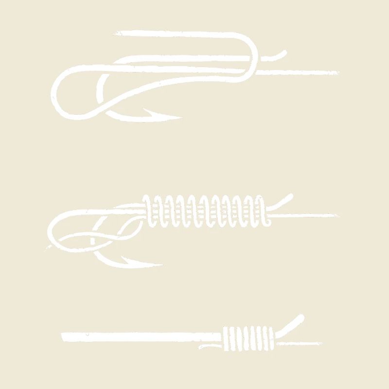 Fish Hook Knot Instruction WHITE