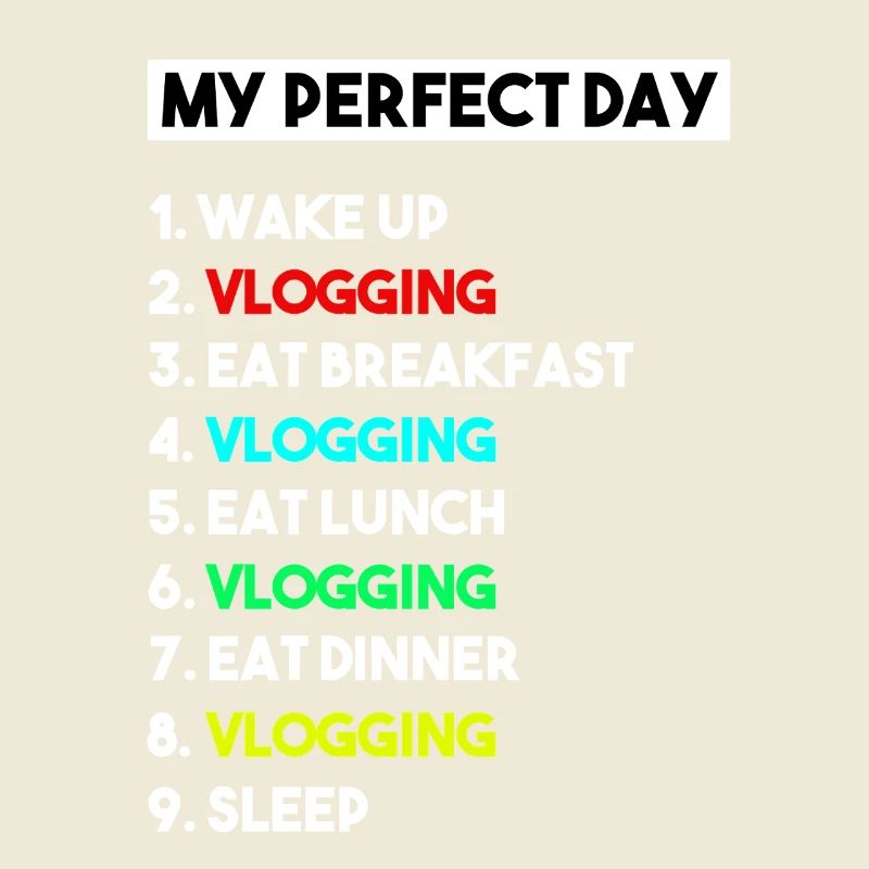 Mein perfekter Tag Vlogging-Zeitplan – Creator-Kunst