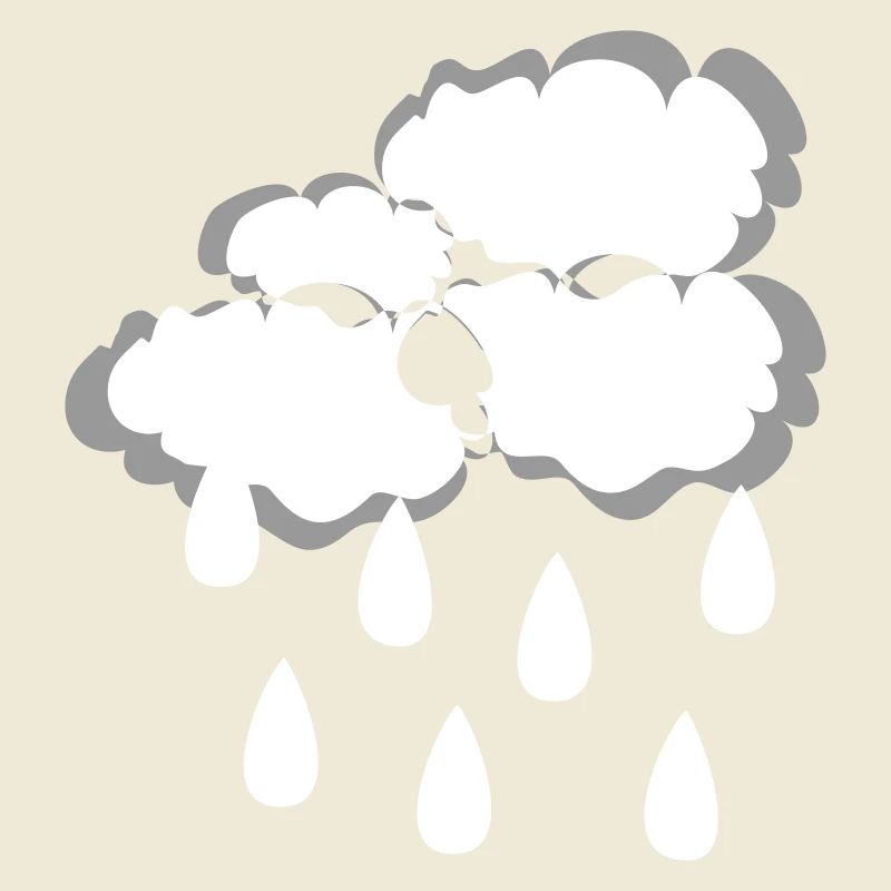 Rain cloud, vector illustration
