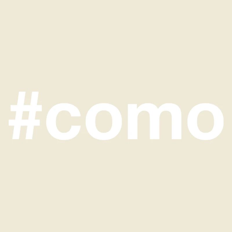 COMO Hashtag