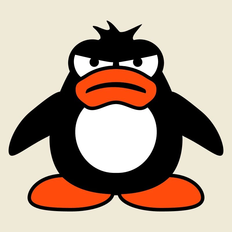 Penguin Angry Unhappy Bad Mood