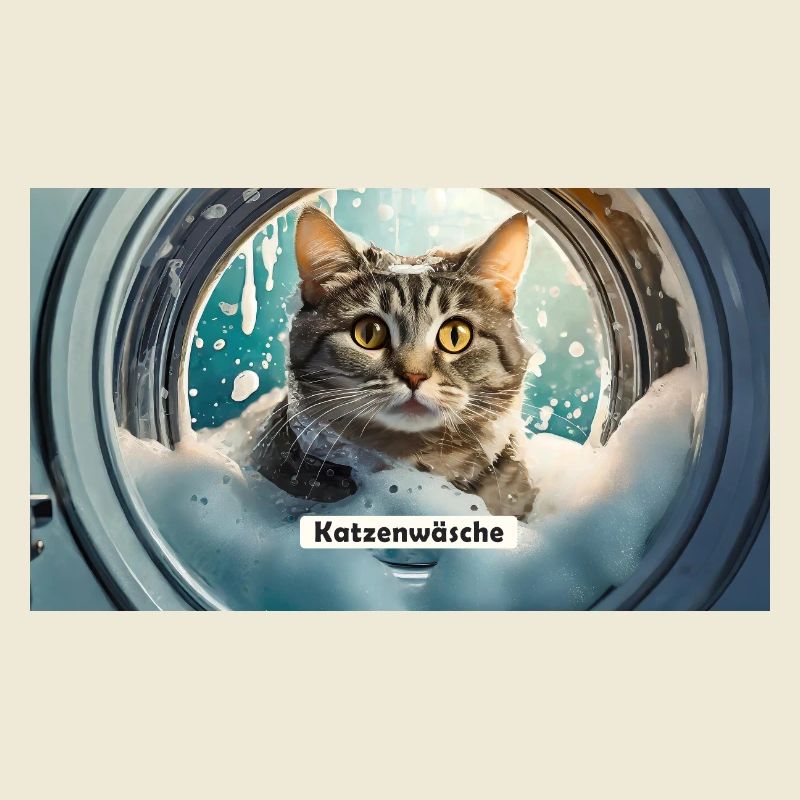 Pun ambiguous german expression – Katzenwäsche