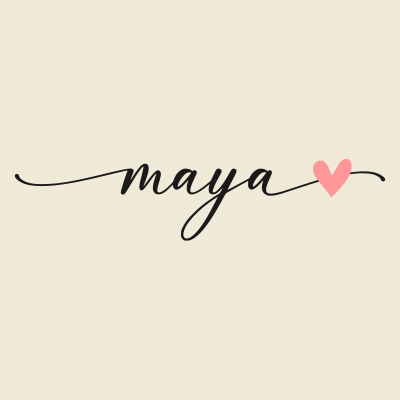 Mayan Name Calligraphy Script