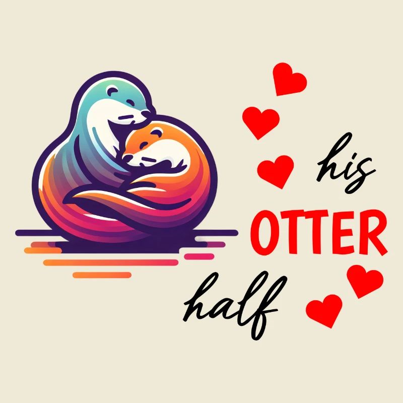 Otter half liebe geschenk