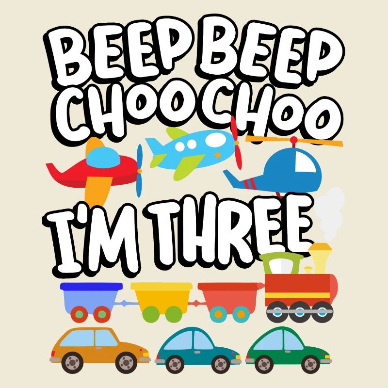 Beep Beep Choo Choo I'm Three Toy Train Car 3.